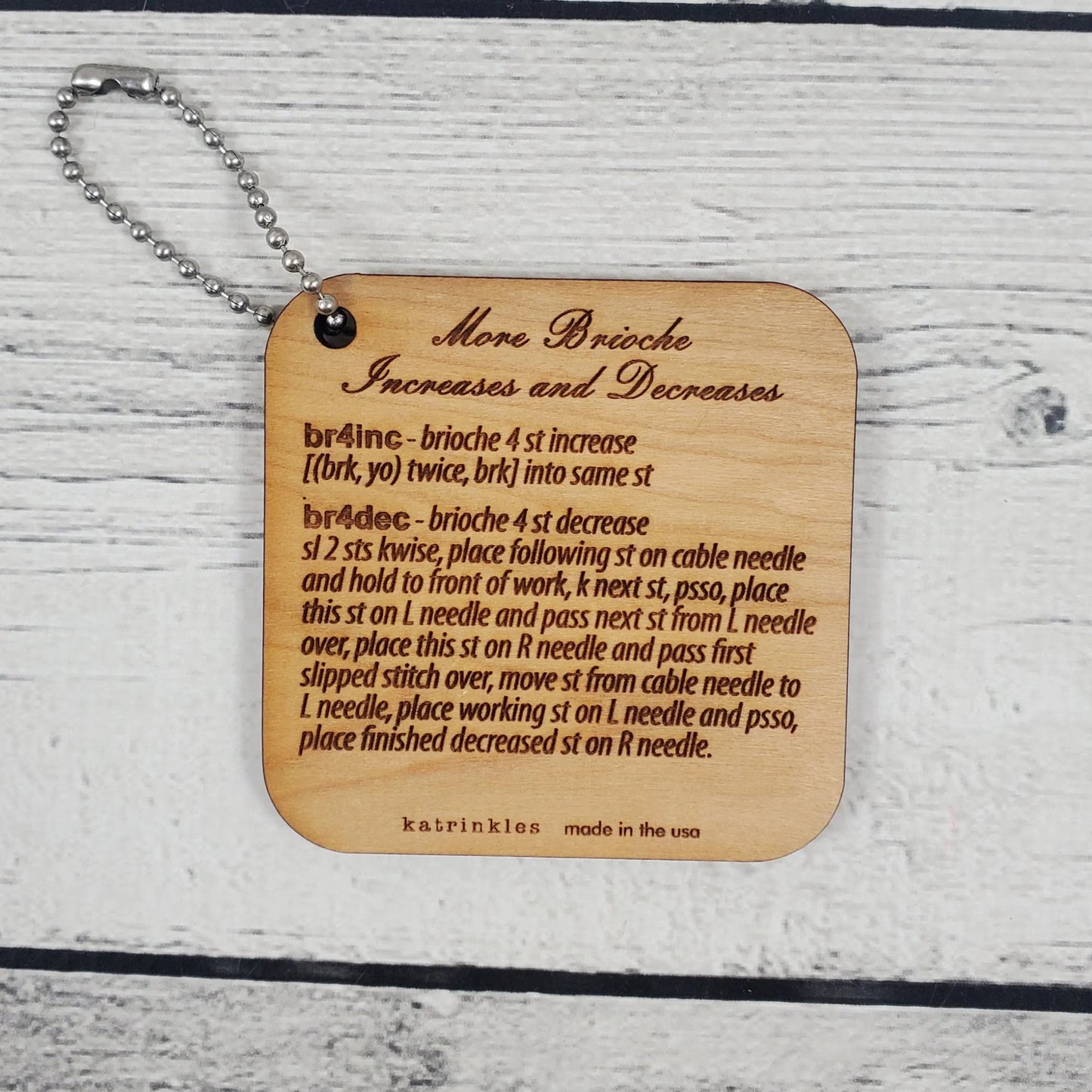 Katrinkles Brioche Increases and Decreases