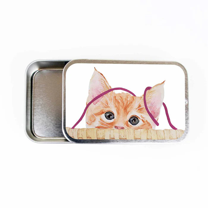 Twice Sheared Sheep - Kitten Stitch Marker Storage Tin - Large slide