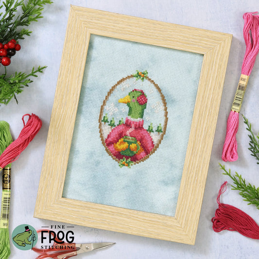 Fine Frog Stitching - Hot Cocoa Duck - Cross Stitch