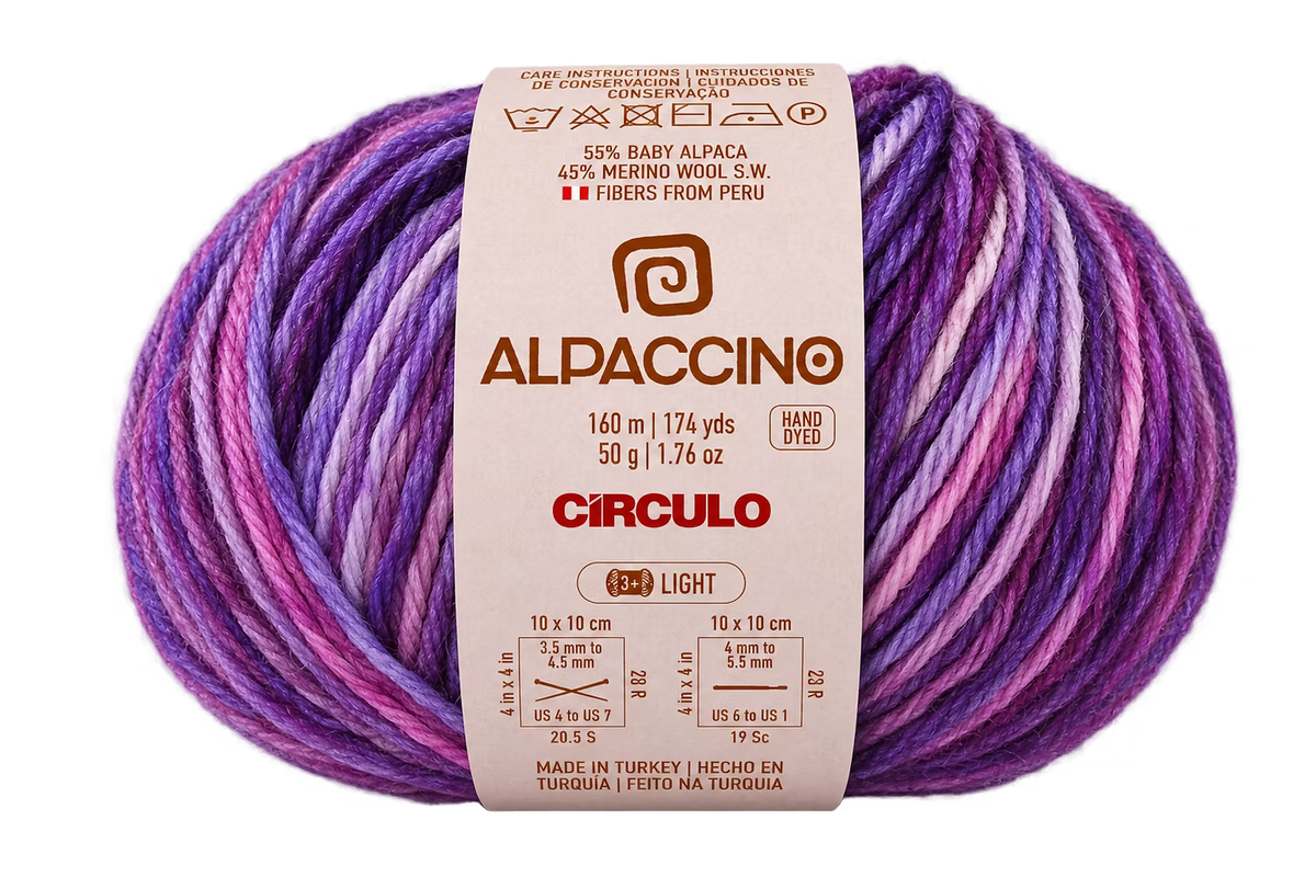 Circulo Yarn - Alpaccino - 55% Baby Alpaca/45% SW Merino - Color 9751 - Amethyst
