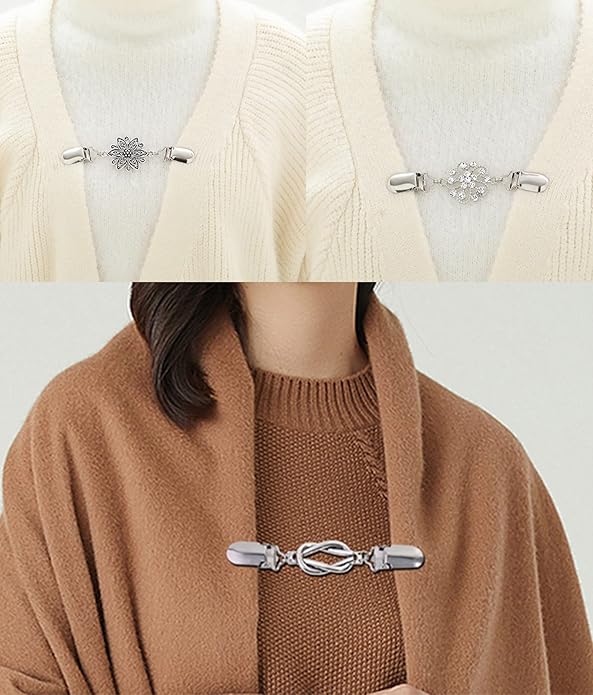 Vintage Sweater Shawl Clips