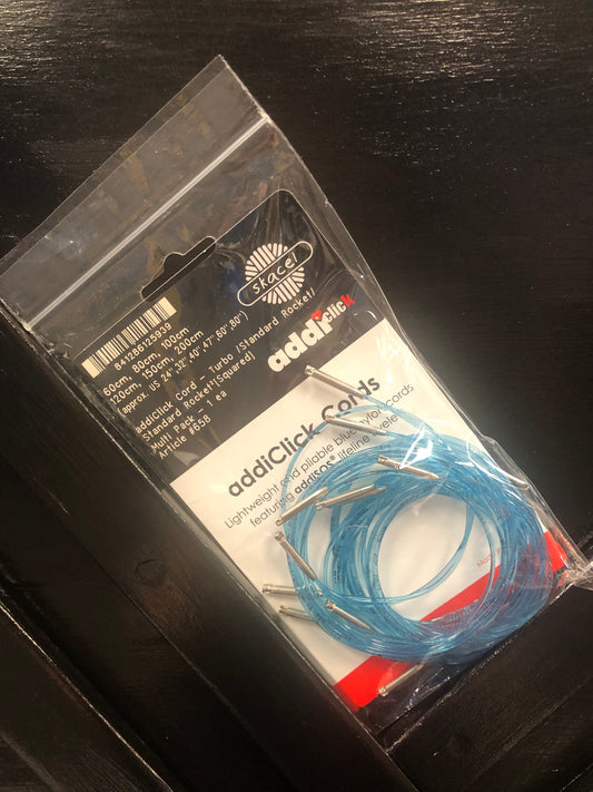 AddiClick Cords Set 24,32,40. 47, 60, and 80