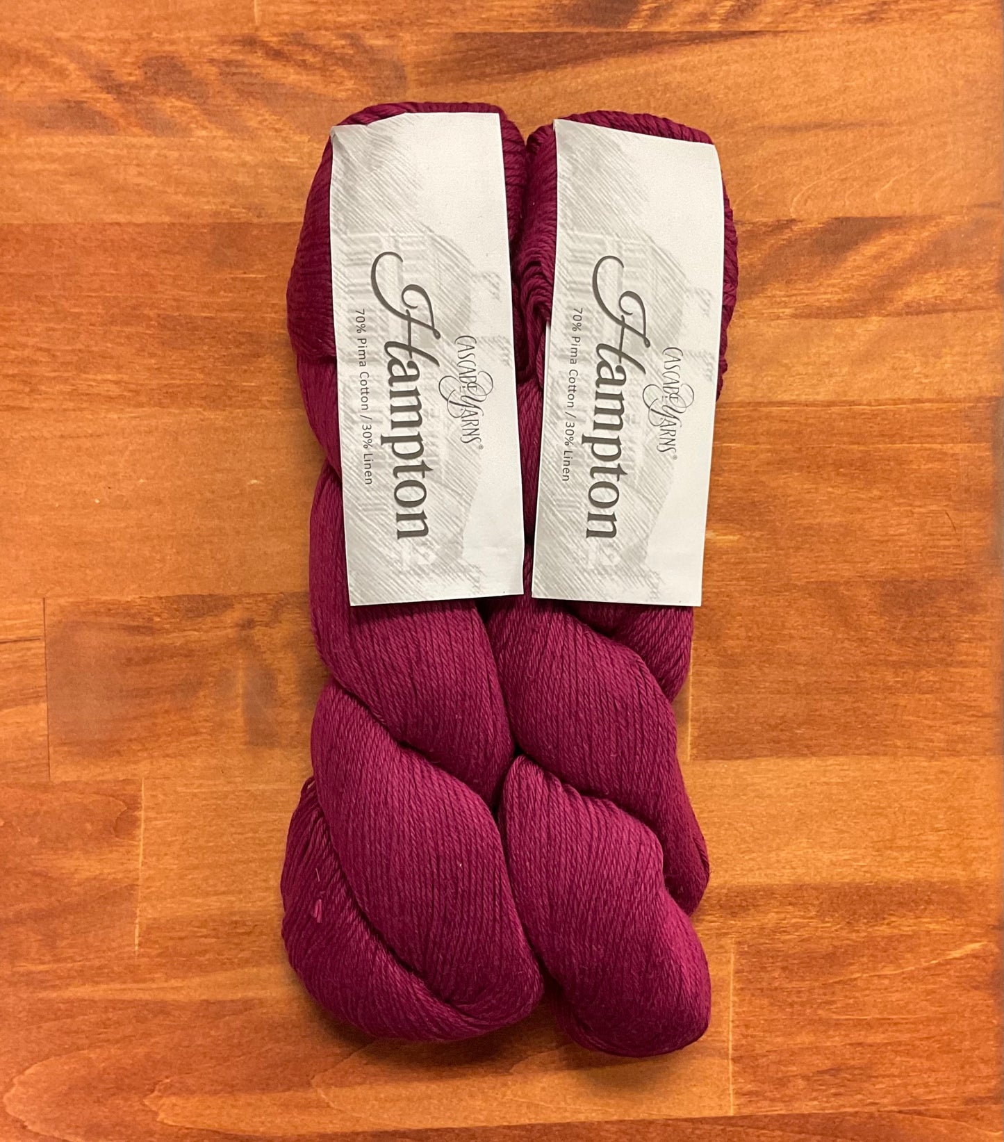Cascade Yarns - Hampton - 70% Pima Cotton/30% Linen - Raspberry - 02