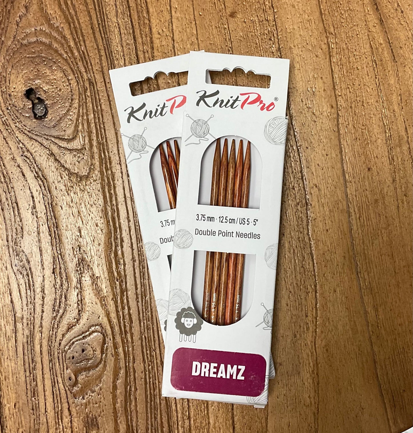 Knit Pro Dreamz - Double Pointed Needles - 5” - US 5 (3.75mm)