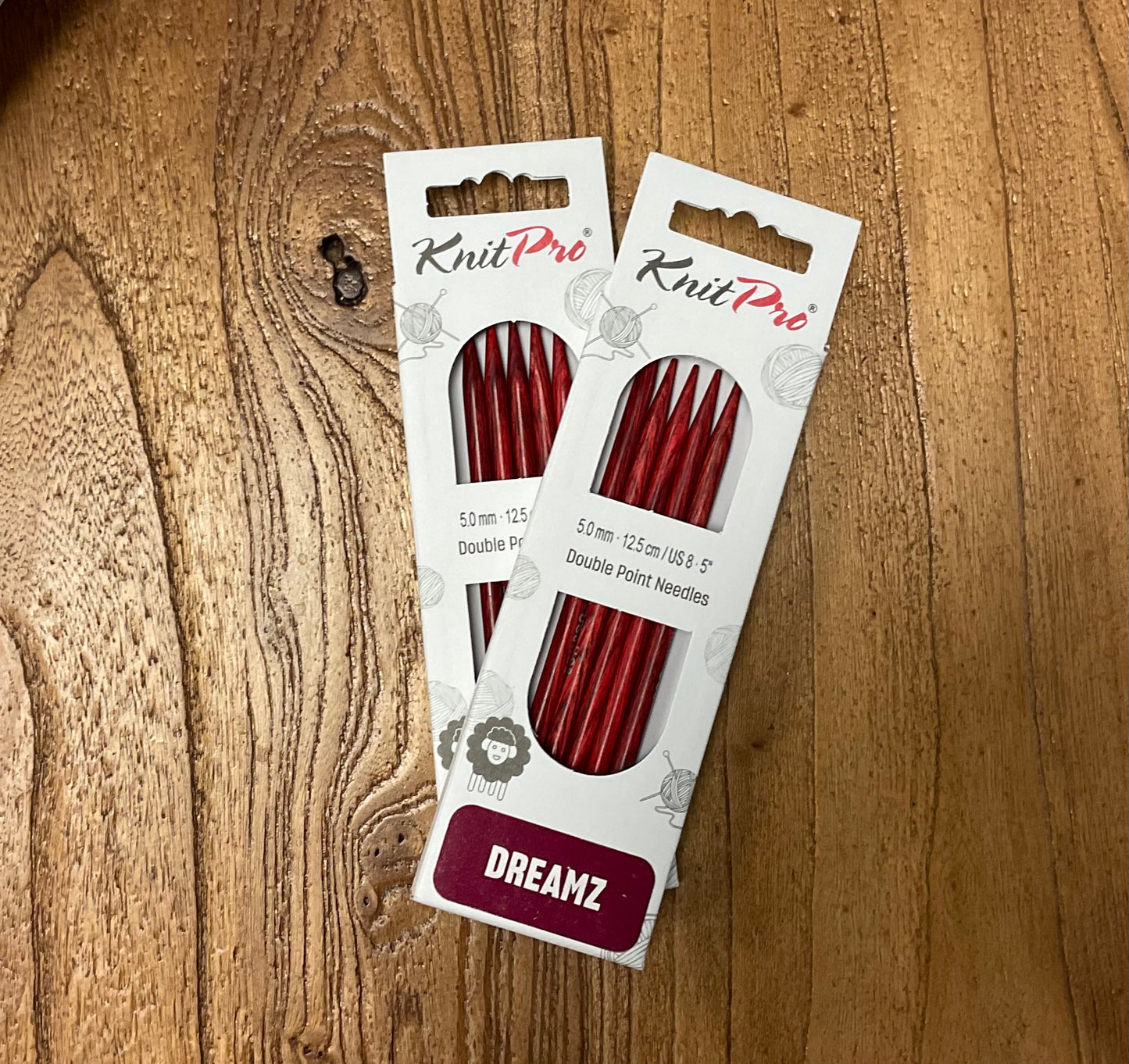Knit Pro Dreamz - Double Pointed Needles - 5” - US 8 (5mm)