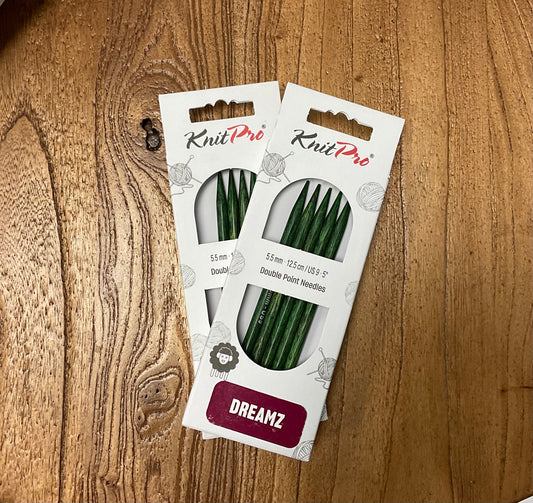 Knit Pro Dreamz - Double Pointed Needles - 5” - US 9 (5.5mm)