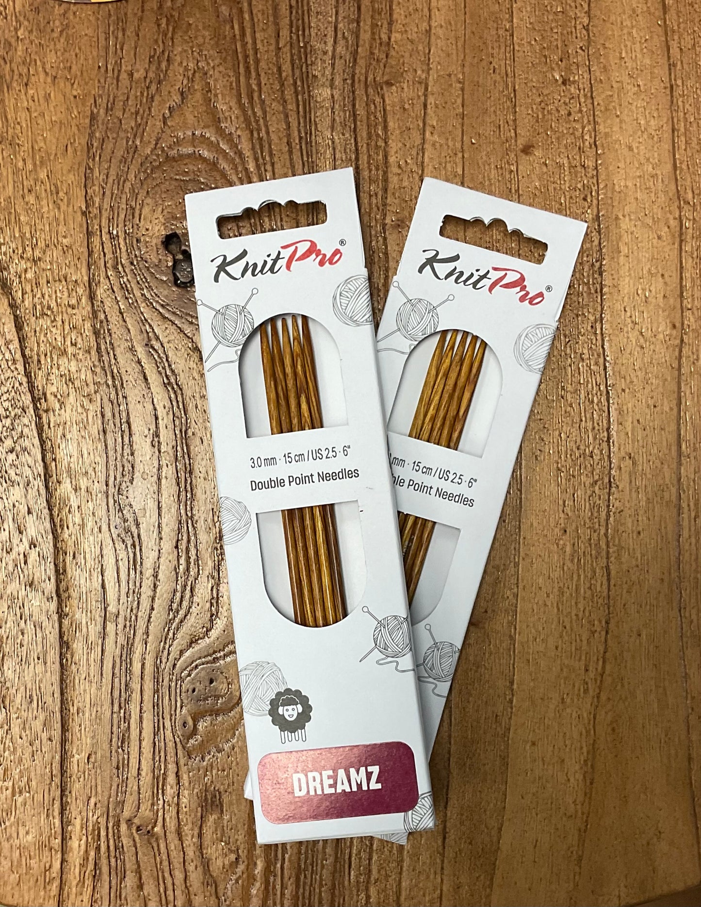 Knit Pro Dreamz - Double Pointed Needles - 6” - US 2.5 (3mm)