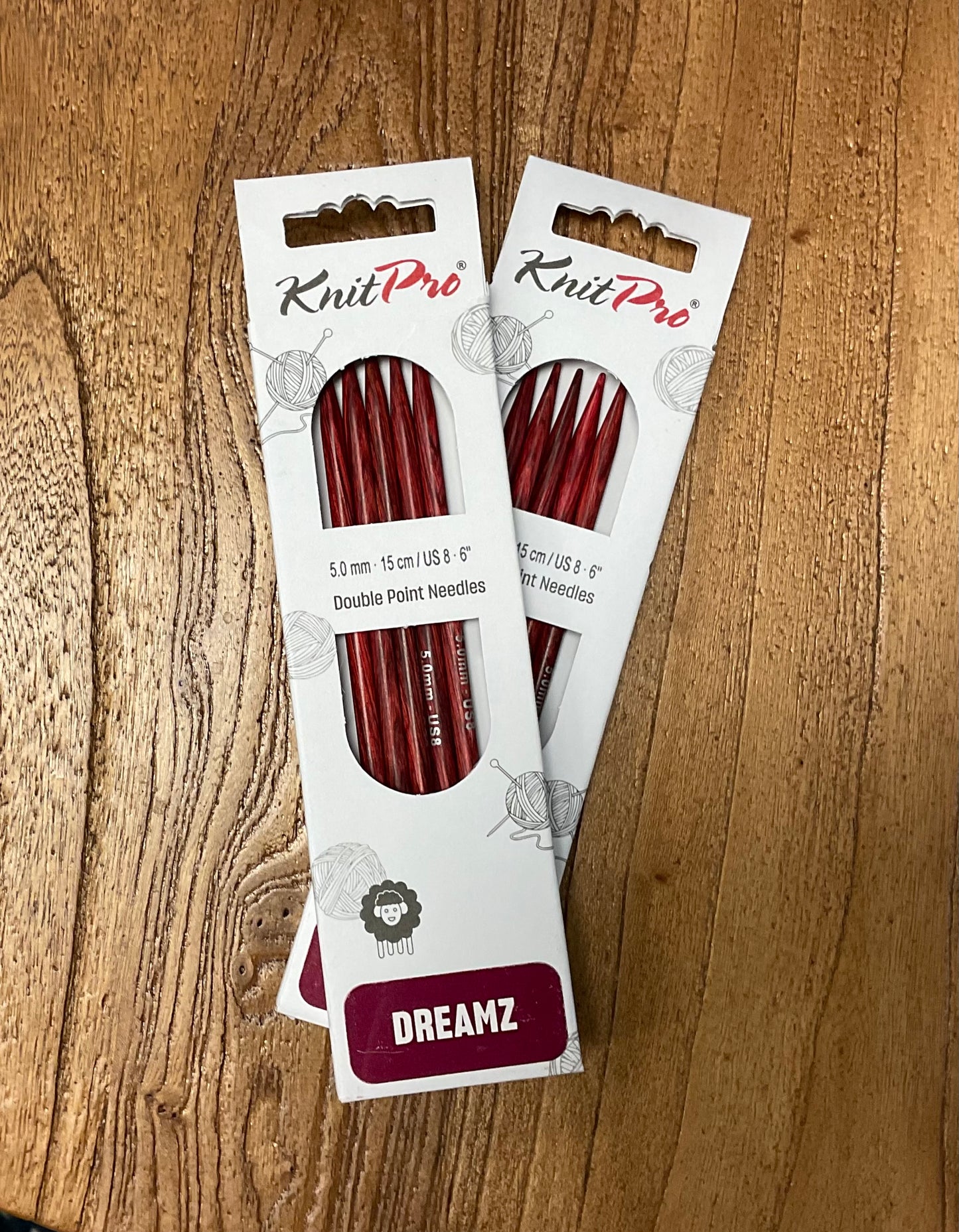 Knit Pro Dreamz - Double Pointed Needles - 6” - US 8 (5mm)