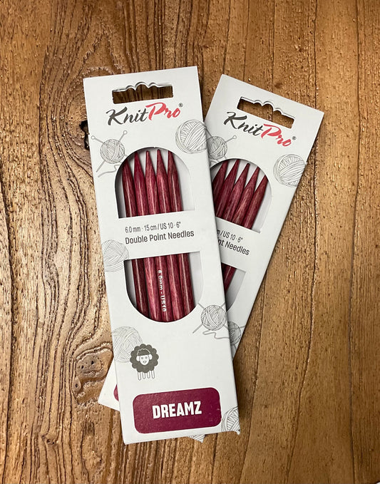 Knit Pro Dreamz - Double Pointed Needles - 6” - US 10 (6mm)