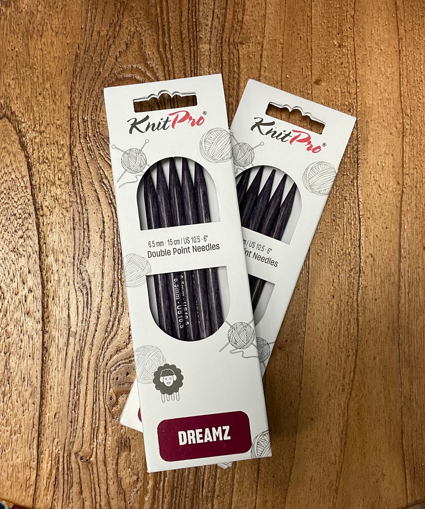 Knit Pro Dreamz - Double Pointed Needles - 6” - US 10.5 (6.5mm)