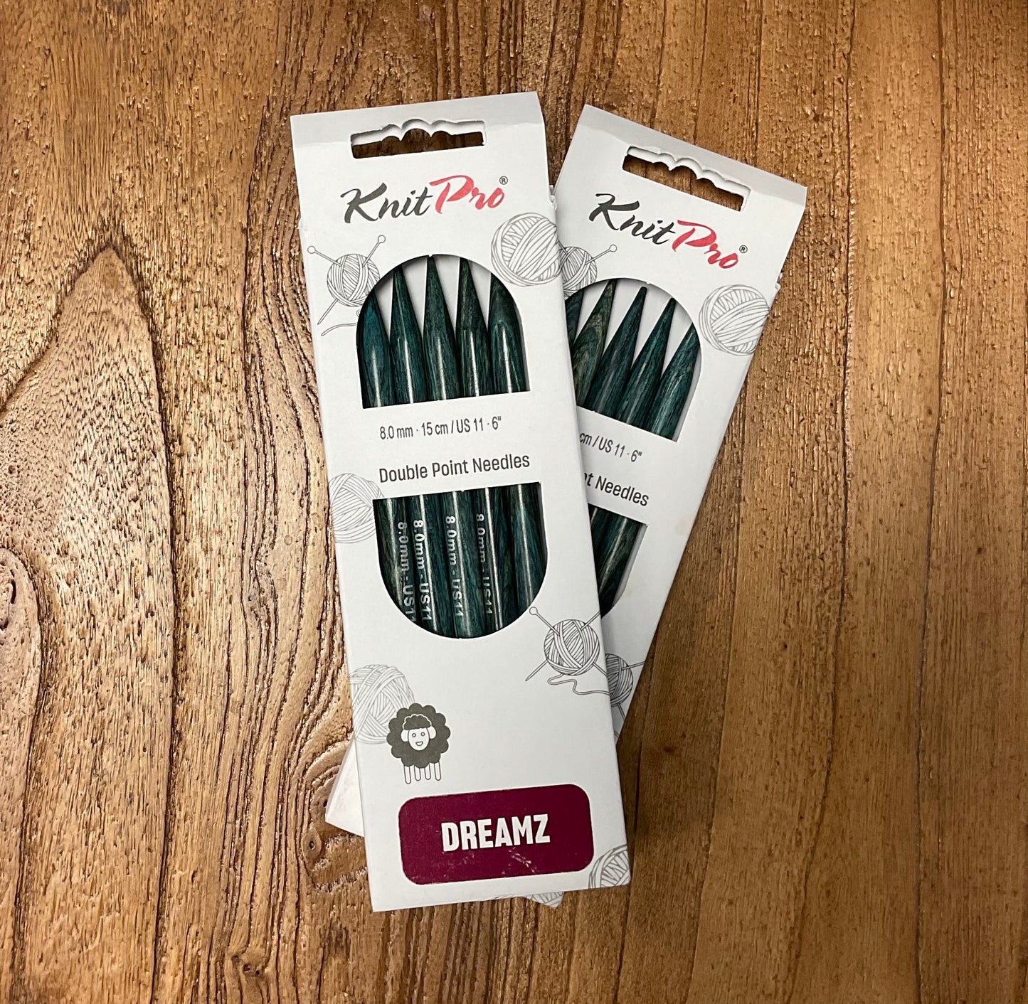 Knit Pro Dreamz - Double Pointed Needles - 6” - US 11 (8mm)