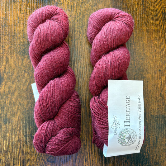 Cascade Yarns Heritage - 75% Superwash Merino/25% Nylon - Wine - 5663