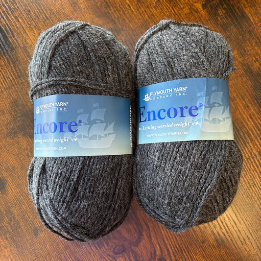 Plymouth Yarns - Encore - 75% Acrylic/25% Wool -Nightgrey Heather - 520