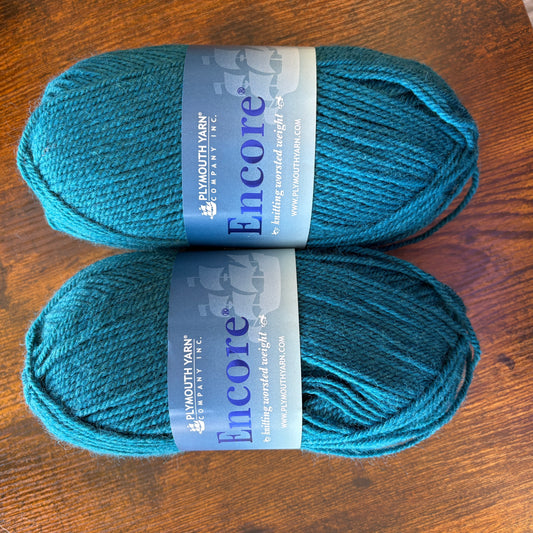 Plymouth Yarns - Encore - 75% Acrylic/25% Wool - Teal Topaz -157