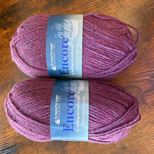 Plymouth Yarns - Encore - 75% Acrylic/25% Wool - Garnett Mix - 355