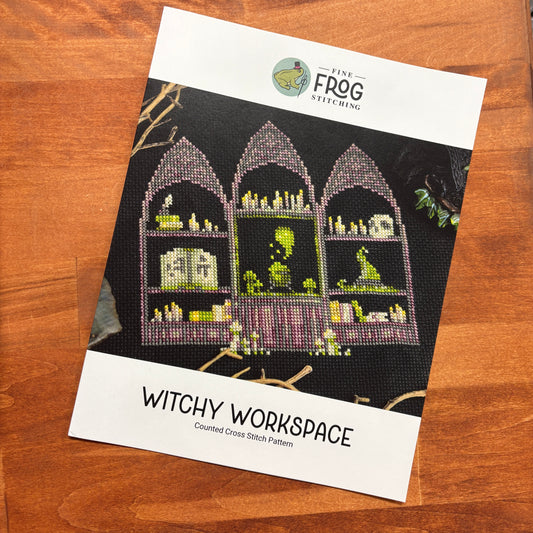 Fine Frog Stitching - Witchy Workspace - Counted Cross Stitch