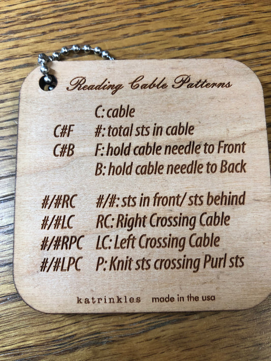 Katrinkles Reading Cable Patterns