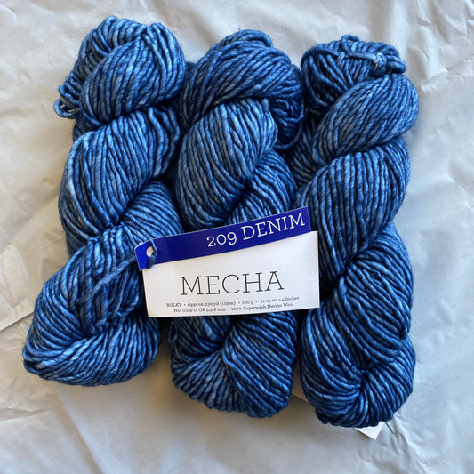 Malabrigo  Mecha - Denim - Superwash Merino Wool Denim 209