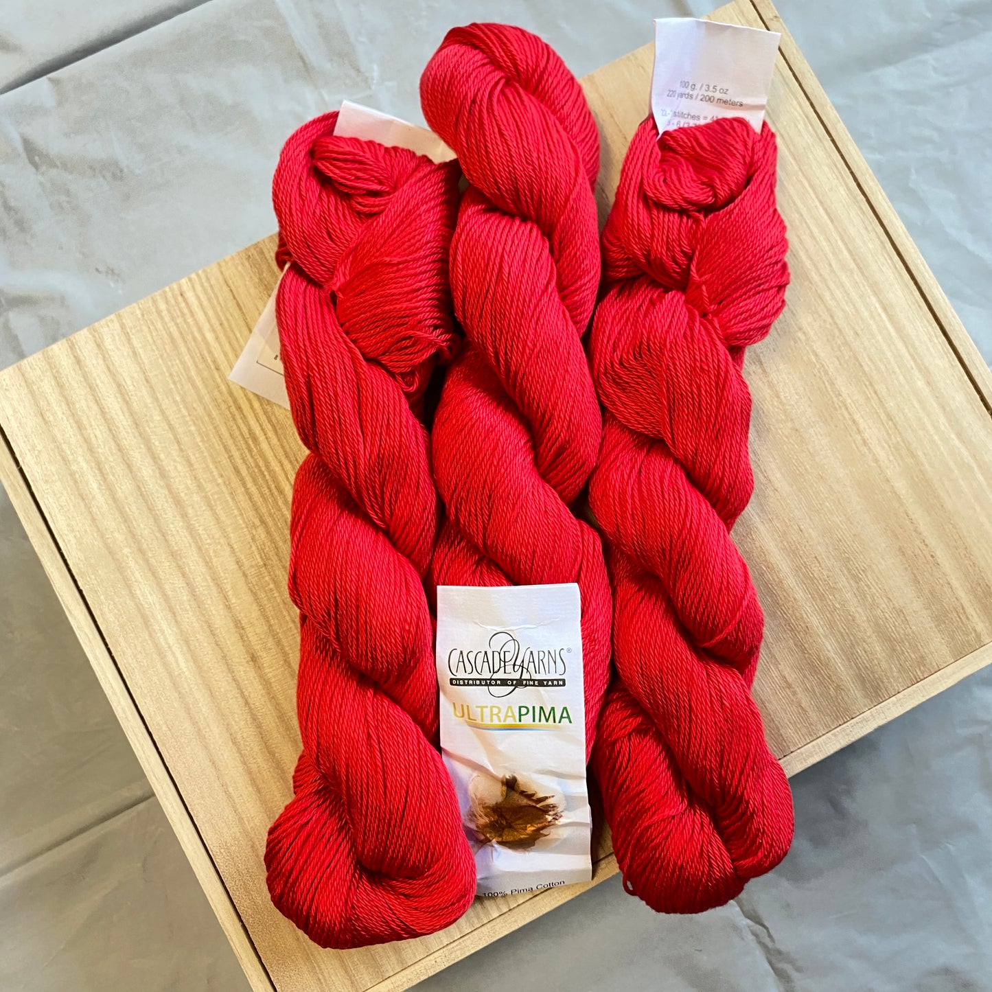 Cascade Yarns Ultra Pima - 100% Pima Cotton Poppy Red 3751