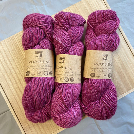 Juniper Moon Farm - Moonshine - Azalea - Peruvian Highland Wool/Baby Alpaca/ Silk. 18