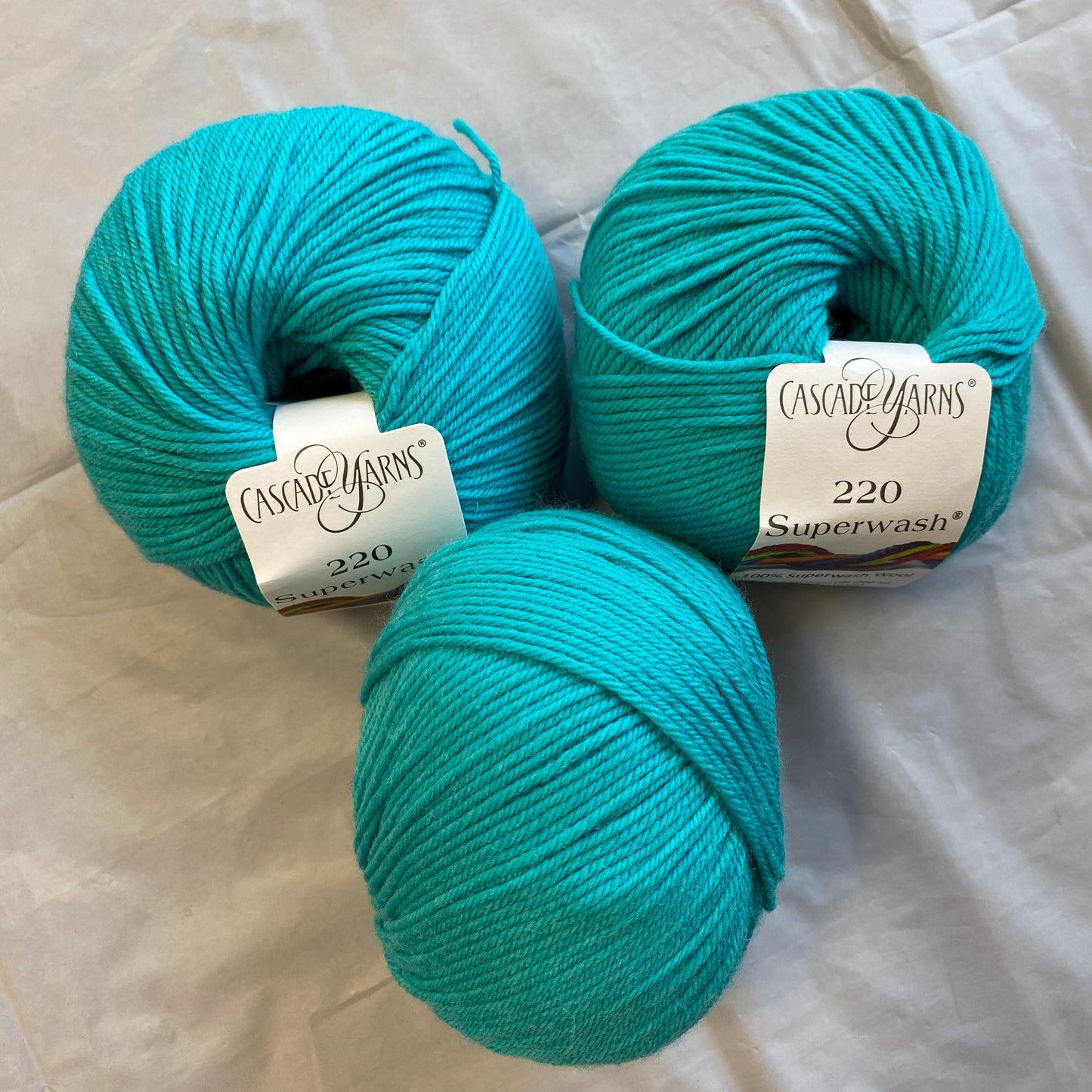 Cascade Yarn  Turquoise 220 Superwash Wool 259