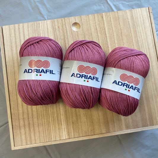Adriafil - Memphis  100% Mercerized Egyptian Cotton - Dark Pink 14