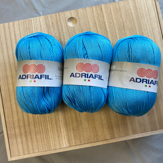 Adriafil Memphis - 100% Mercerized Egyptian Cotton - Blue 63