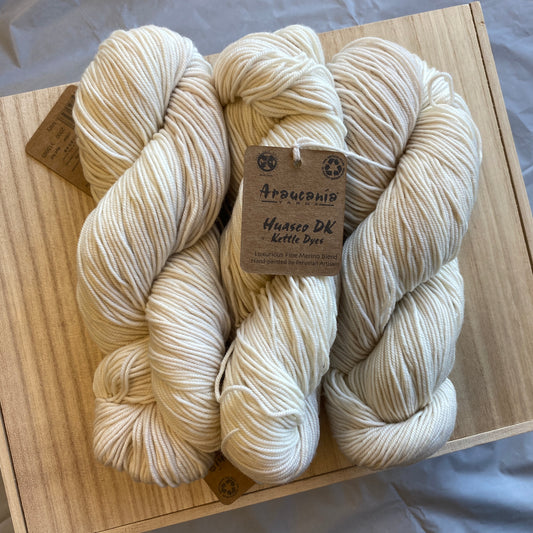 Araucania Yarns Huasco DK Kettle Dyes - Ivory 2000 - 75% Superwash Merino Wool/25% Nylon