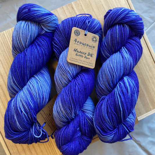 Araucania Yarns Huasco DK Kettle Dyes - Ultramarine 2013 -75% Superwash Merino Wool 25% Nylon