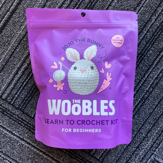 The Woobles Learn to Crochet Kit for Beginners - Jojo the Bunny