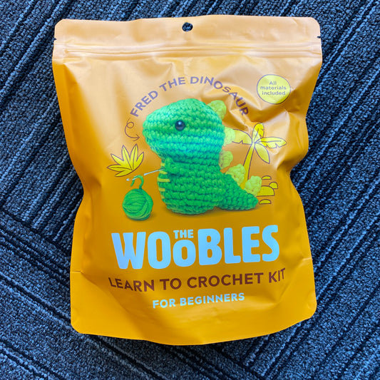 The Woobles Learn to Crochet Kit - Fred the Dinosaur