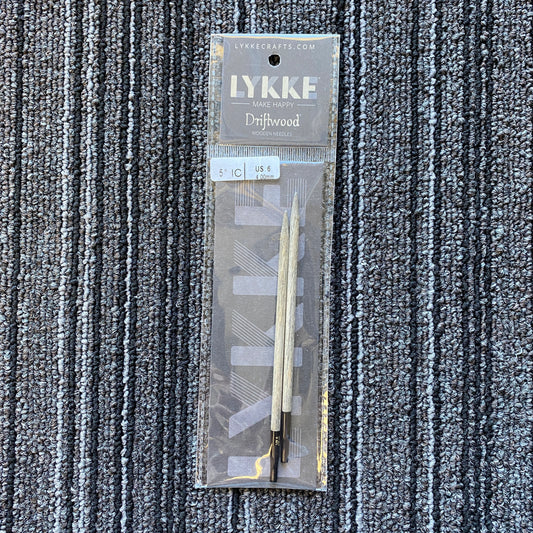 Lykke Driftwood 5" Interchangeable Wooden Needles - US 6 (4.00 mm)