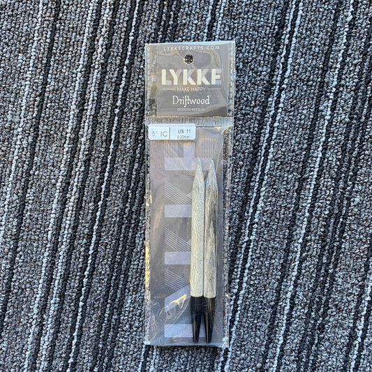 Lykke Driftwood 5" Interchangeable Wooden Needles - US 11 (8.00 mm)