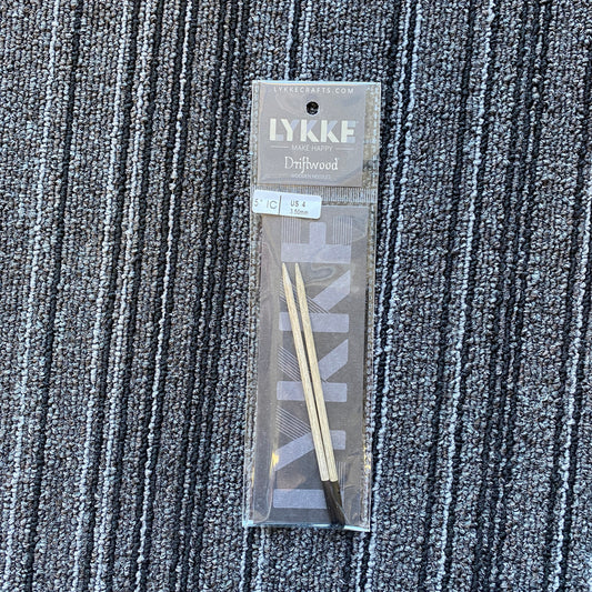 Lykke Driftwood 5" Interchangeable Wooden Needles - US 4 (3.50 mm)