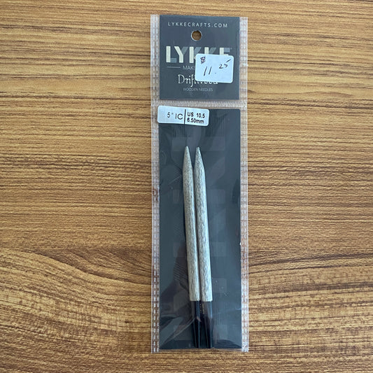 Lykke Driftwood 5" Interchangeable Wooden Needles - US 10.5 (6.50 mm)