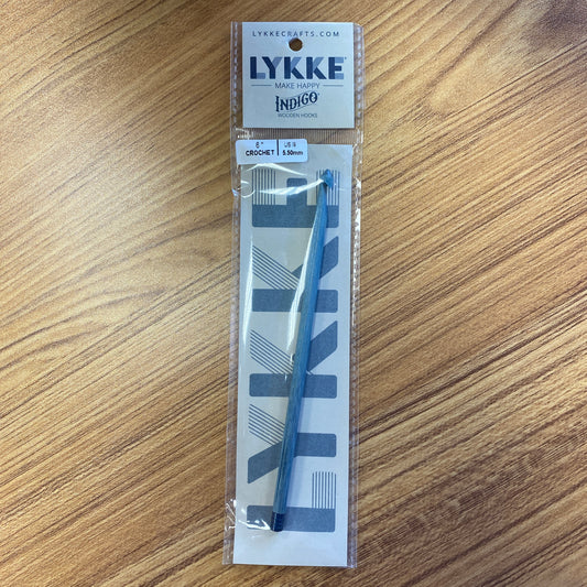 Lykke Indigo Wooden 6" Crochet Hooks Size 9 I 5.50mm