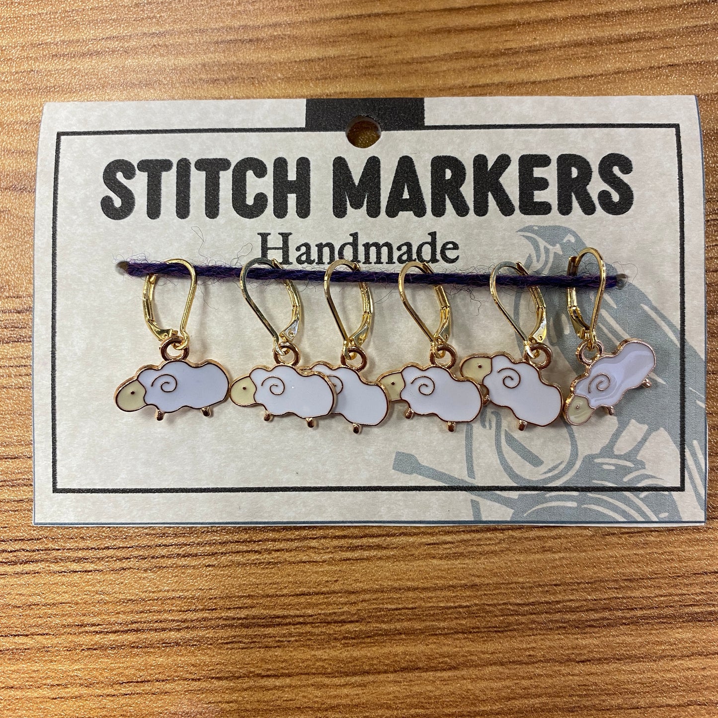 Stitch Markers - Ravin Sekai Designs - Sheep
