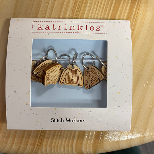 Katrinkle - Sweater Weather Stitch Markers - For Knitting