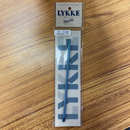 Lykke Indigo Wooden 6" Crochet Hooks - Size 6 / G (4.00mm)