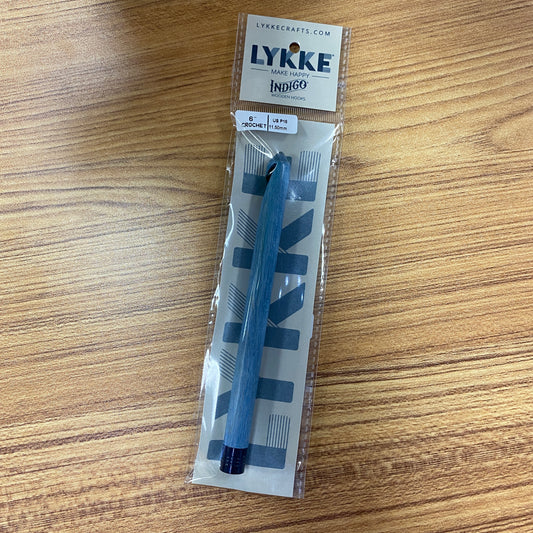 Lykke Indigo Wooden 6" Crochet Hooks - Size 16 / P (11.50mm)