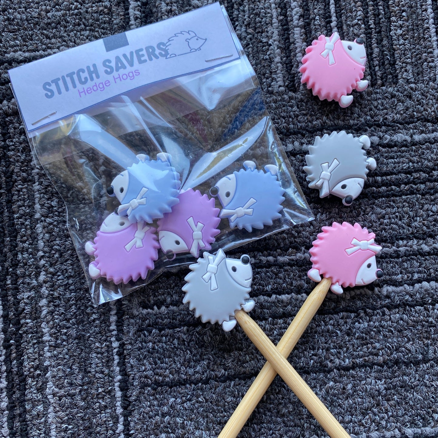 Hedgehog Knitting Needle Protectors