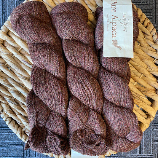 Cascade Yarn Pure Alpaca Mahogany Heather 100% Baby Alpaca 3092