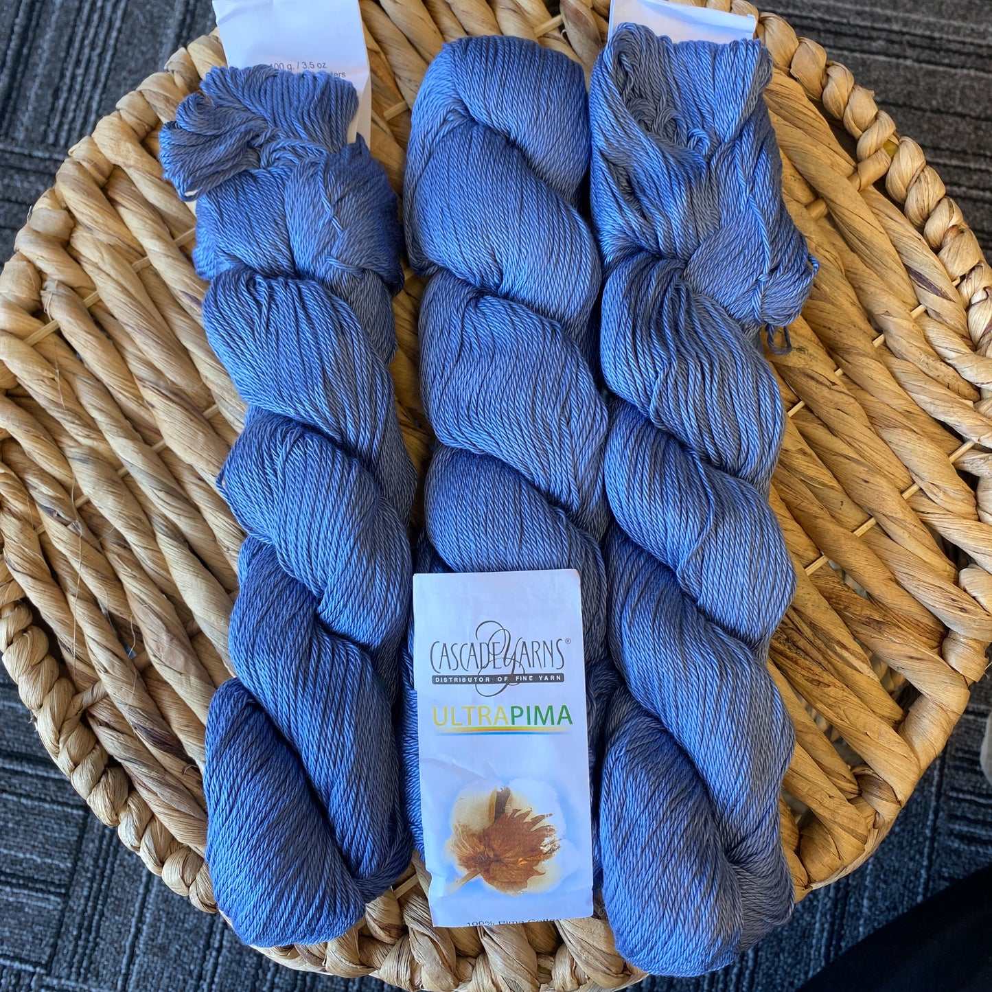 Cascade Yarns Ultra Pima Colony Blue 100% Pima Cotton 3805