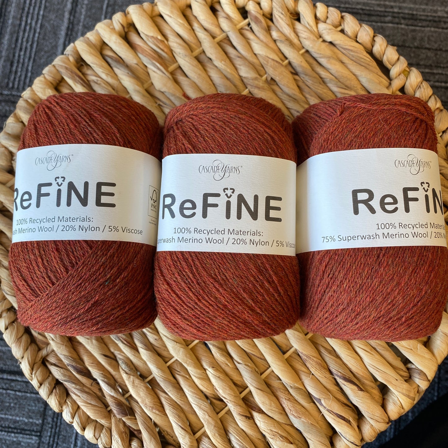 Cascade Yarn Refine - Rooibus Tea - 16 75% Merino 20% Nylon 5% Viscose