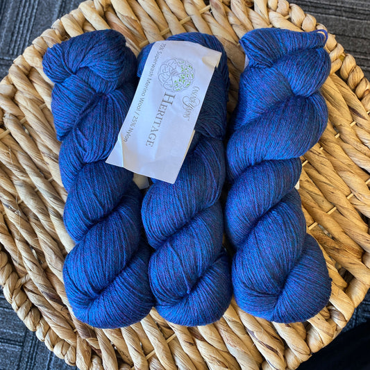 Cascade Yarns Heritage Lapis Heather 75% Superwash Merino 25% Nylon 5744