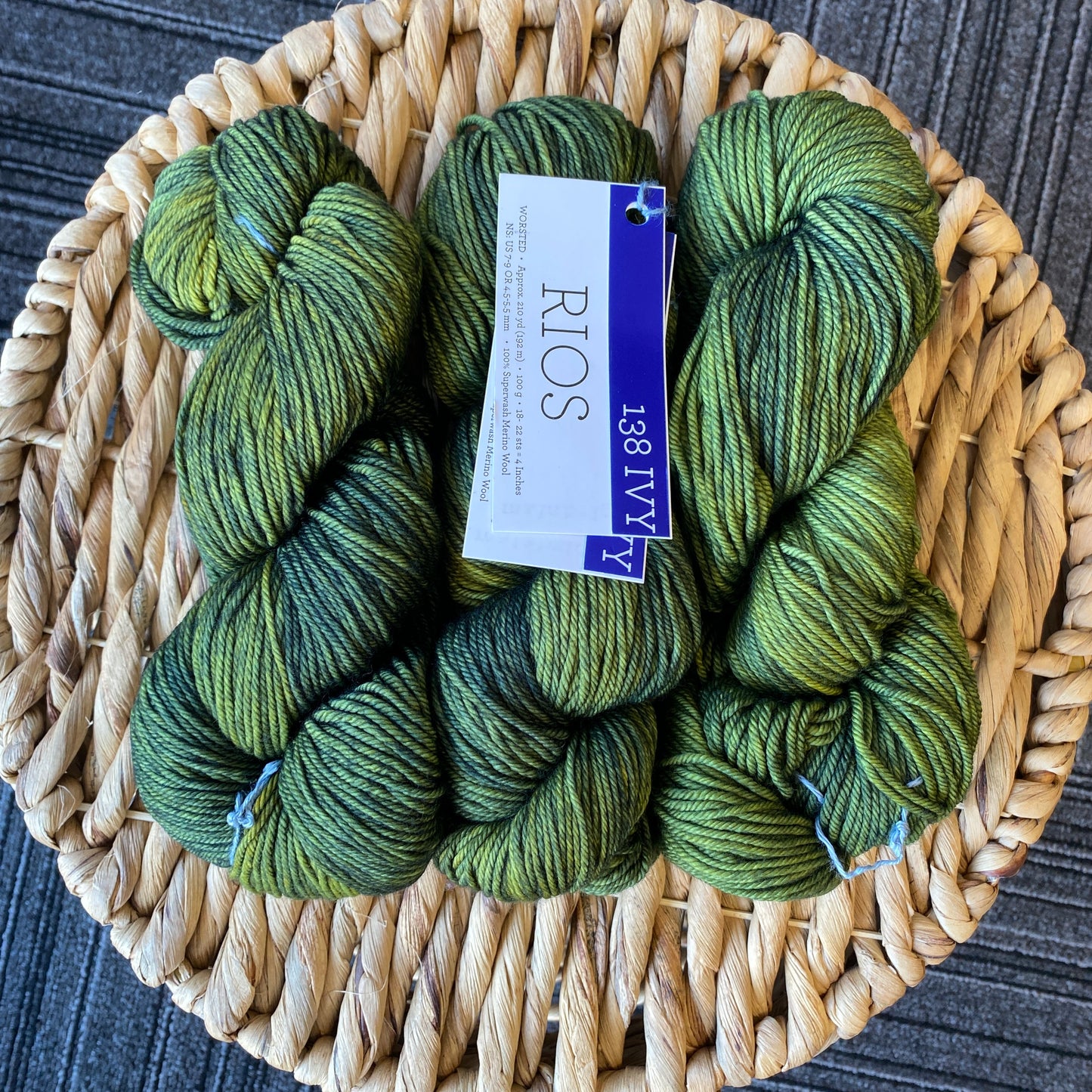 Malabrigo Rios 100% Superwash Merino Wool Ivy -138