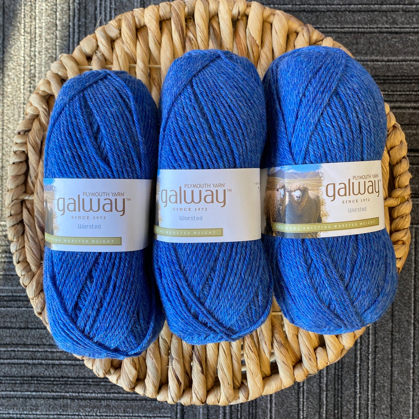 Plymouth Yarn Galway Worsted 100% Wool Blue Jean Heather 773