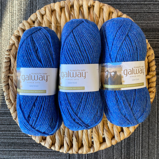 Plymouth Yarn Galway Worsted 100% Wool Blue Jean Heather 773