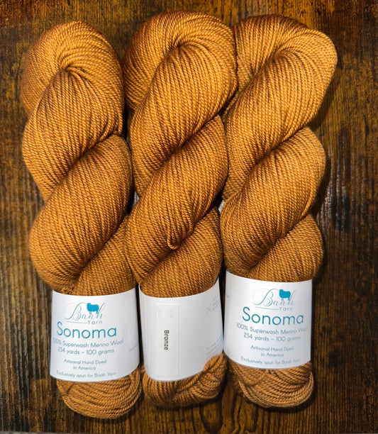 Baah Yarn - Sonoma DK - 100% Superwash Merino - Bronze