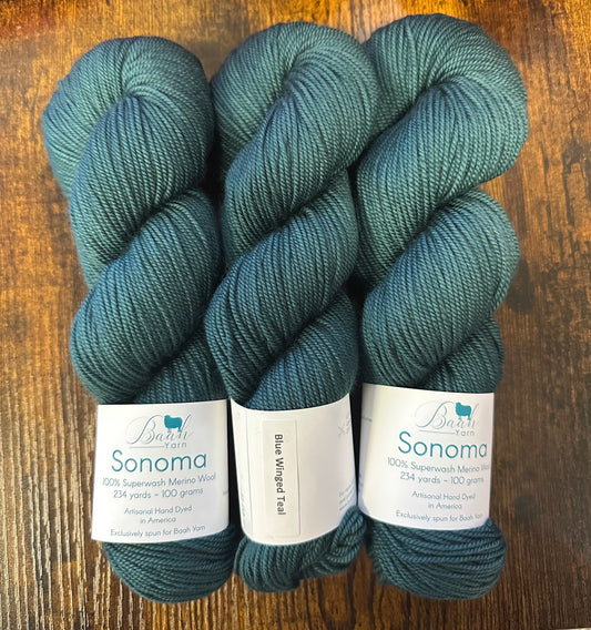 Baah Yarn - Sonoma DK - 100% Superwash Merino - Blue Winged Teal